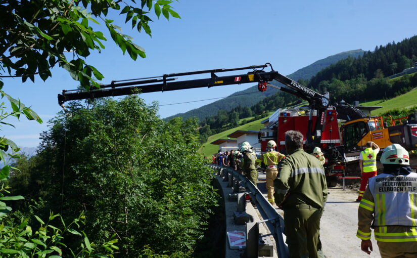 2024-07-15 Unterstützungseinsatz Personenrettung Baustelle Figurkapelle (Ellbögen)